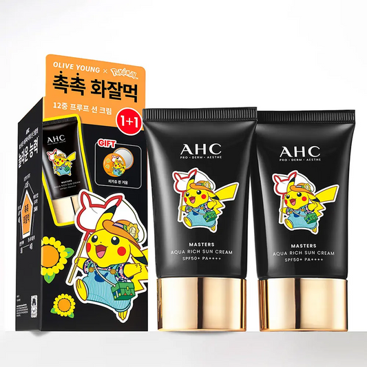 AHC Masters Aqua Rich Sun Cream 50ml 1+1 Set