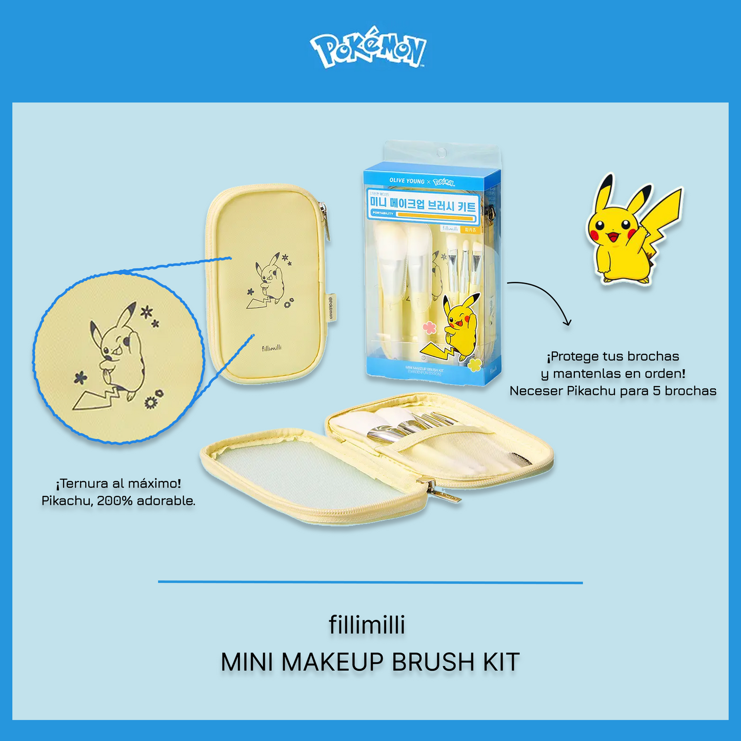 Fillimilli Mini Makeup Brush Kit (5pcs)