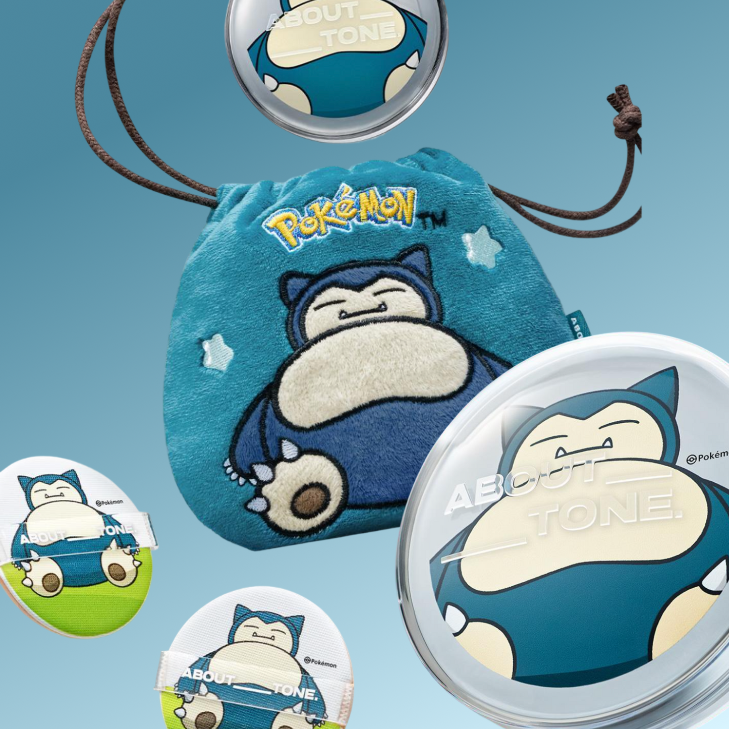 ABOUT TONE Skin Layer Fit Cushion Snorlax Edition