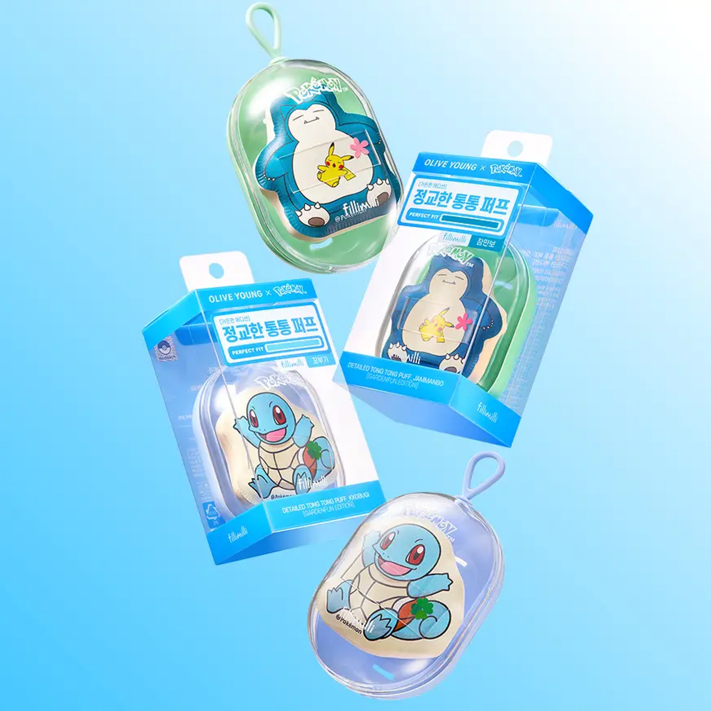 Fillimilli Precision Puff Pokémon Edition(Snorlax/ Squirtle)